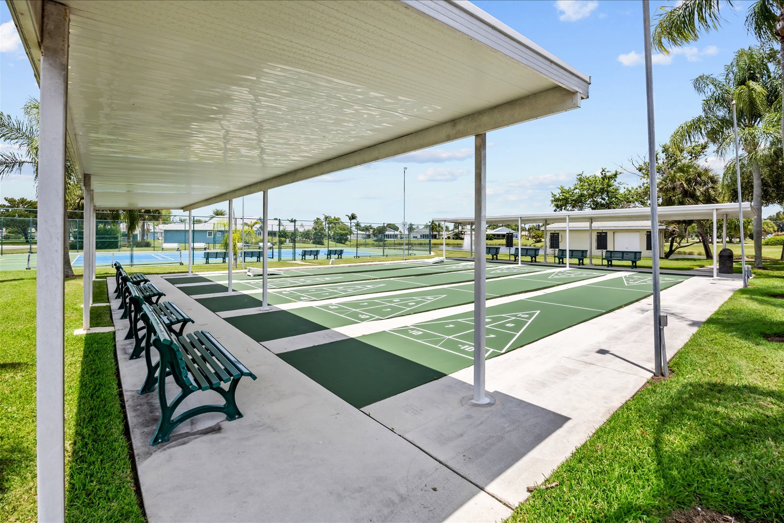 Shuffleboard courts