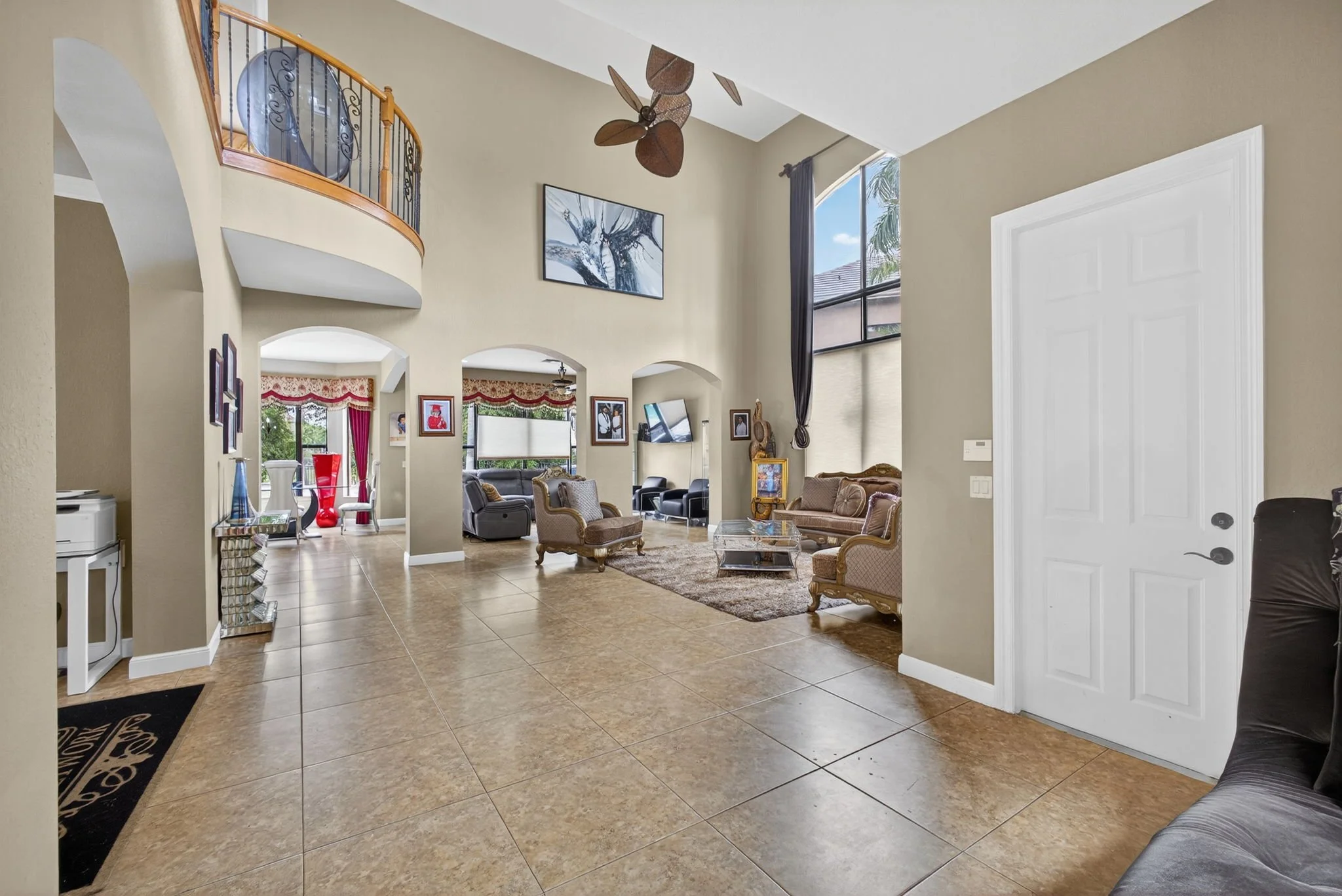 Two-story great room — 3501 Collonade Dr, Wellington FL