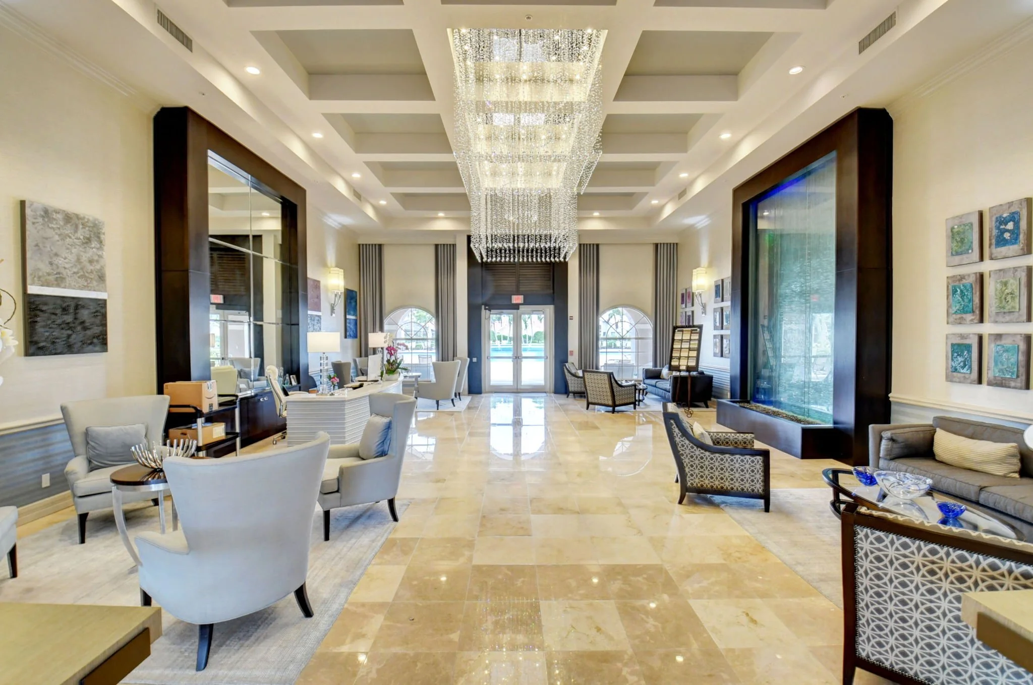 Grand lobby lounge seating