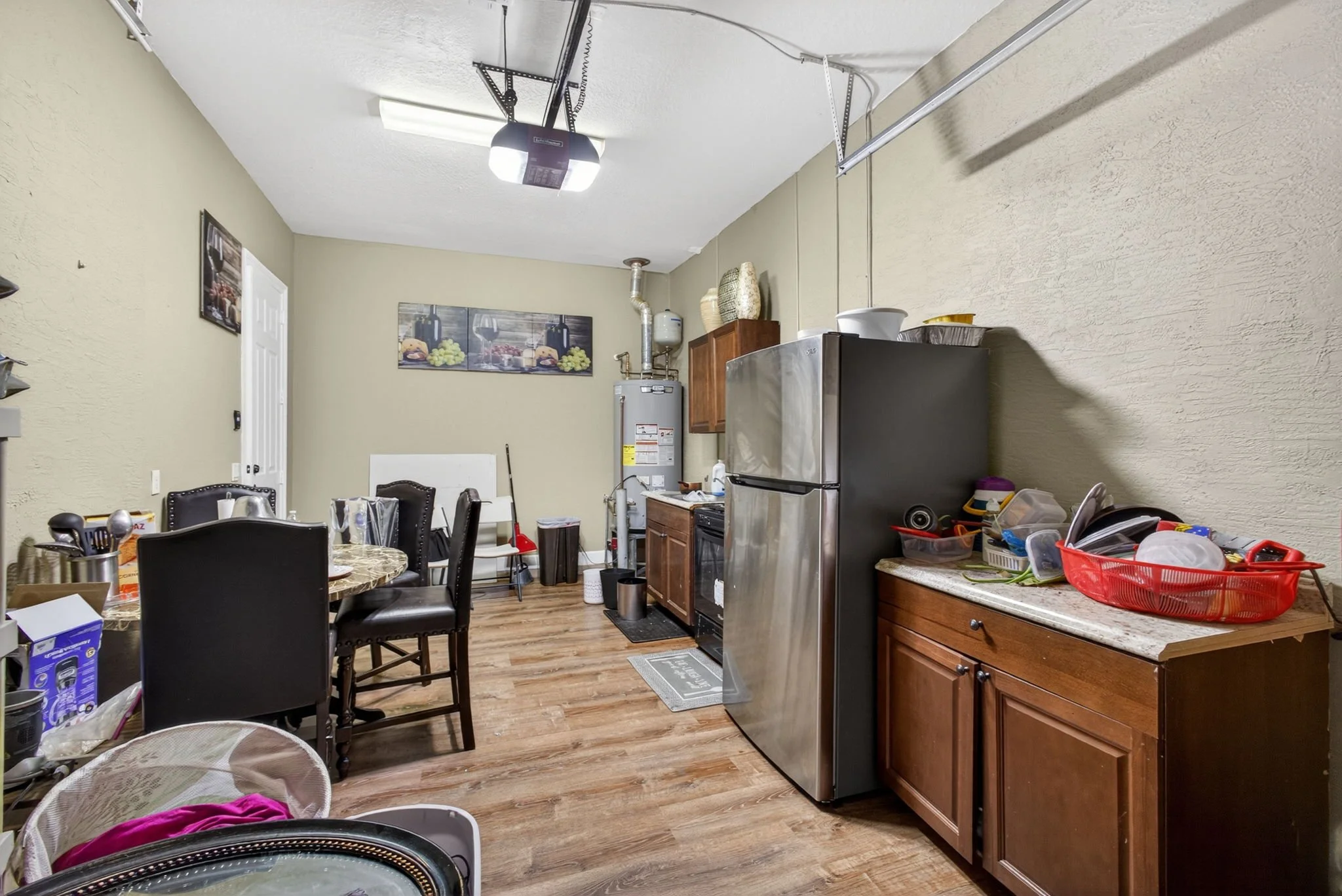 Garage and utility area