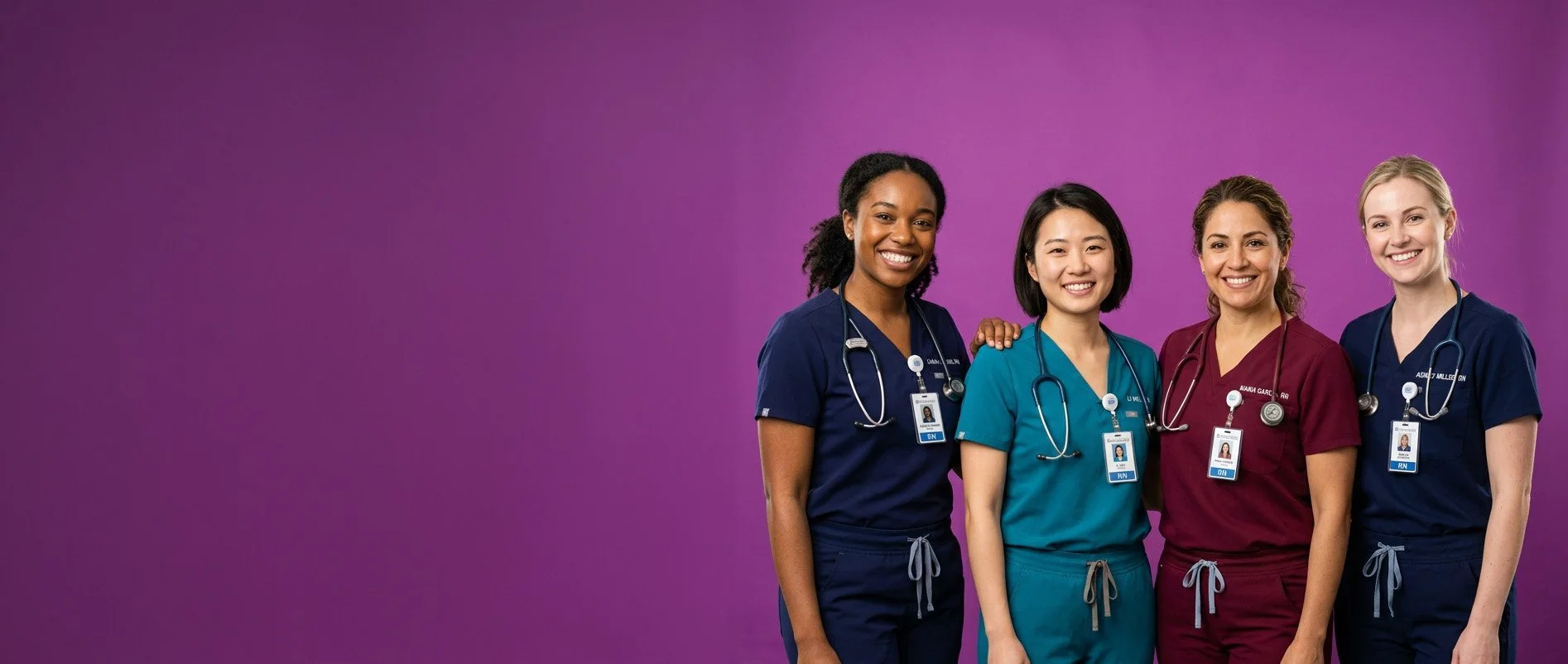 Registered nurse providing skilled care in a home healthcare setting