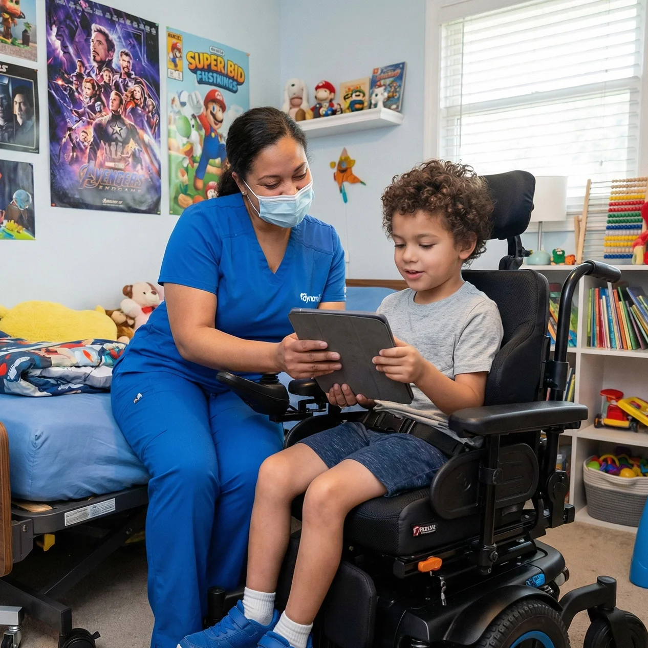 Home health aide providing daily support at home