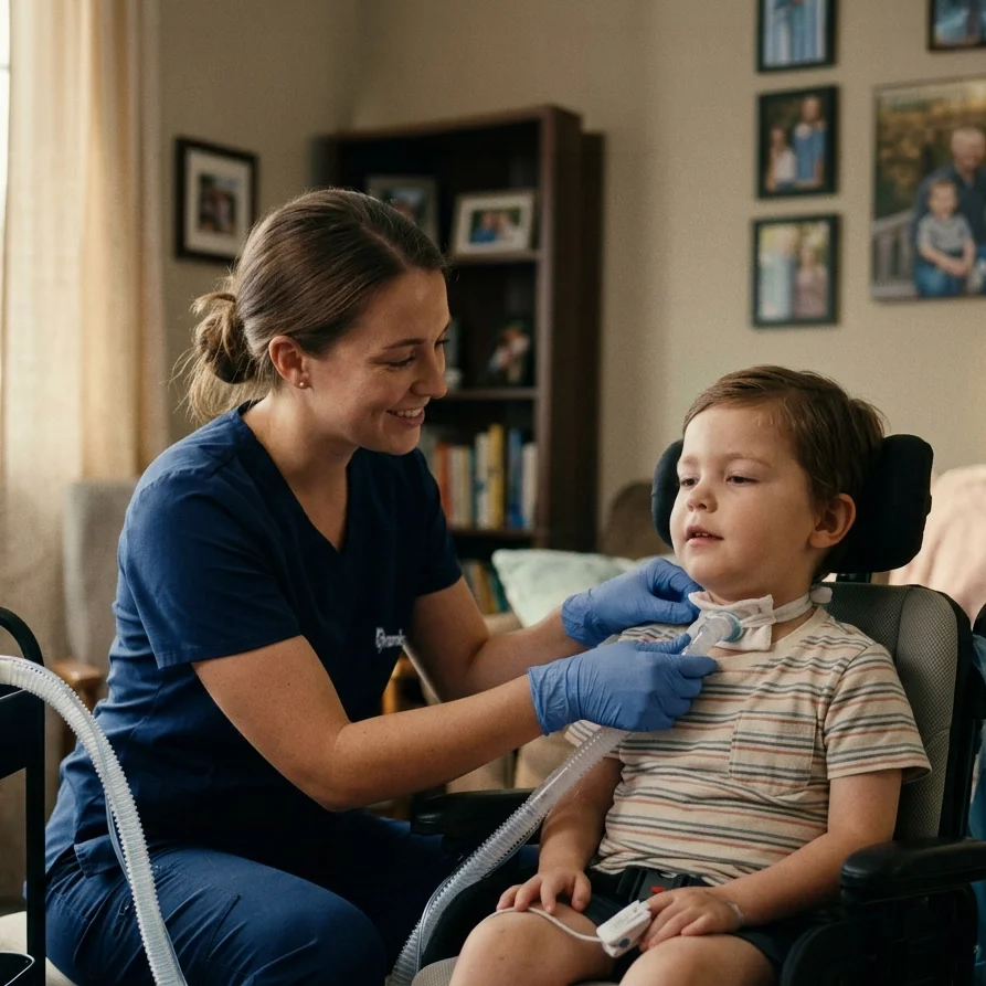 Registered nurse providing in-home care