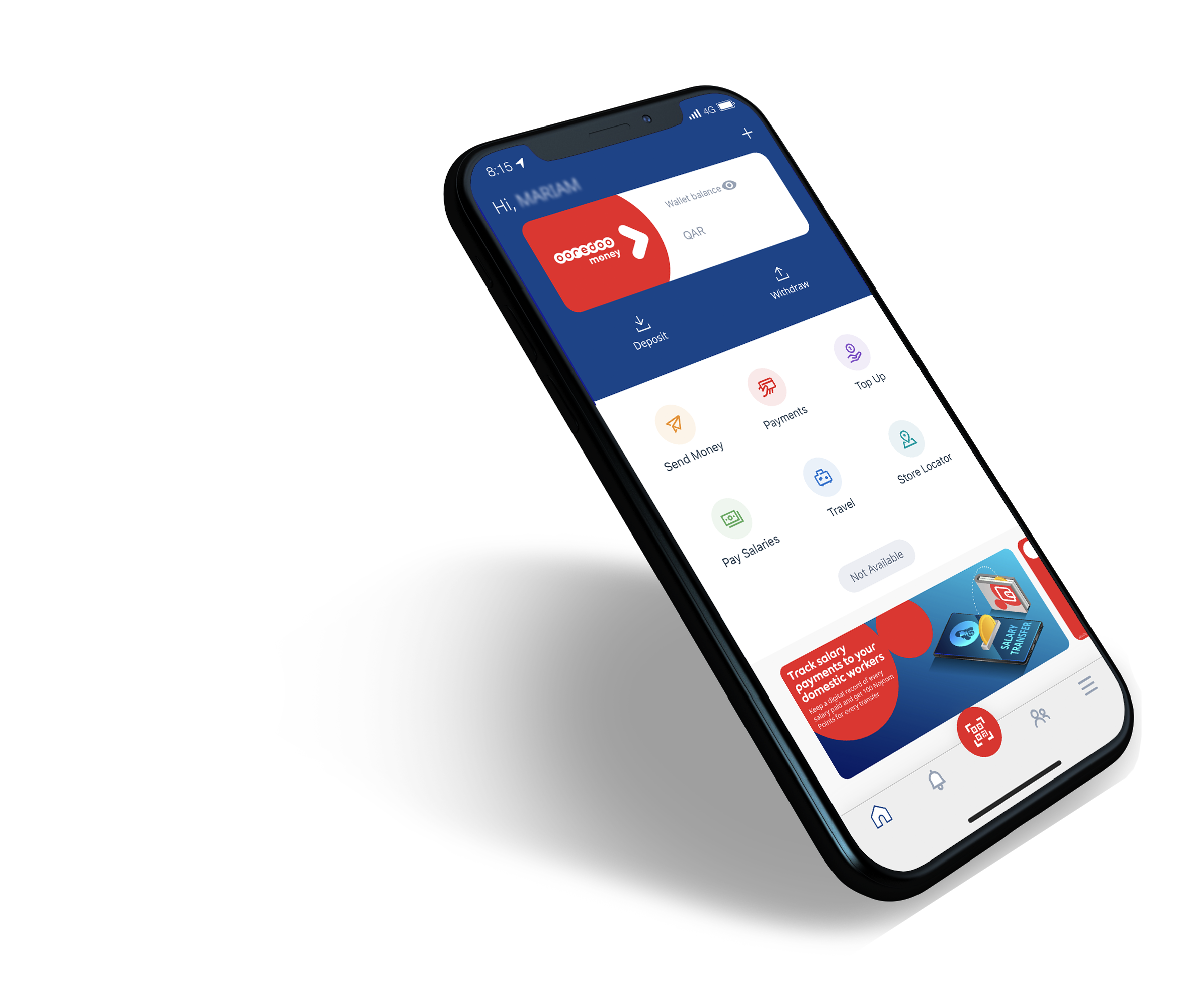 Ooredoo Mobile Money app
