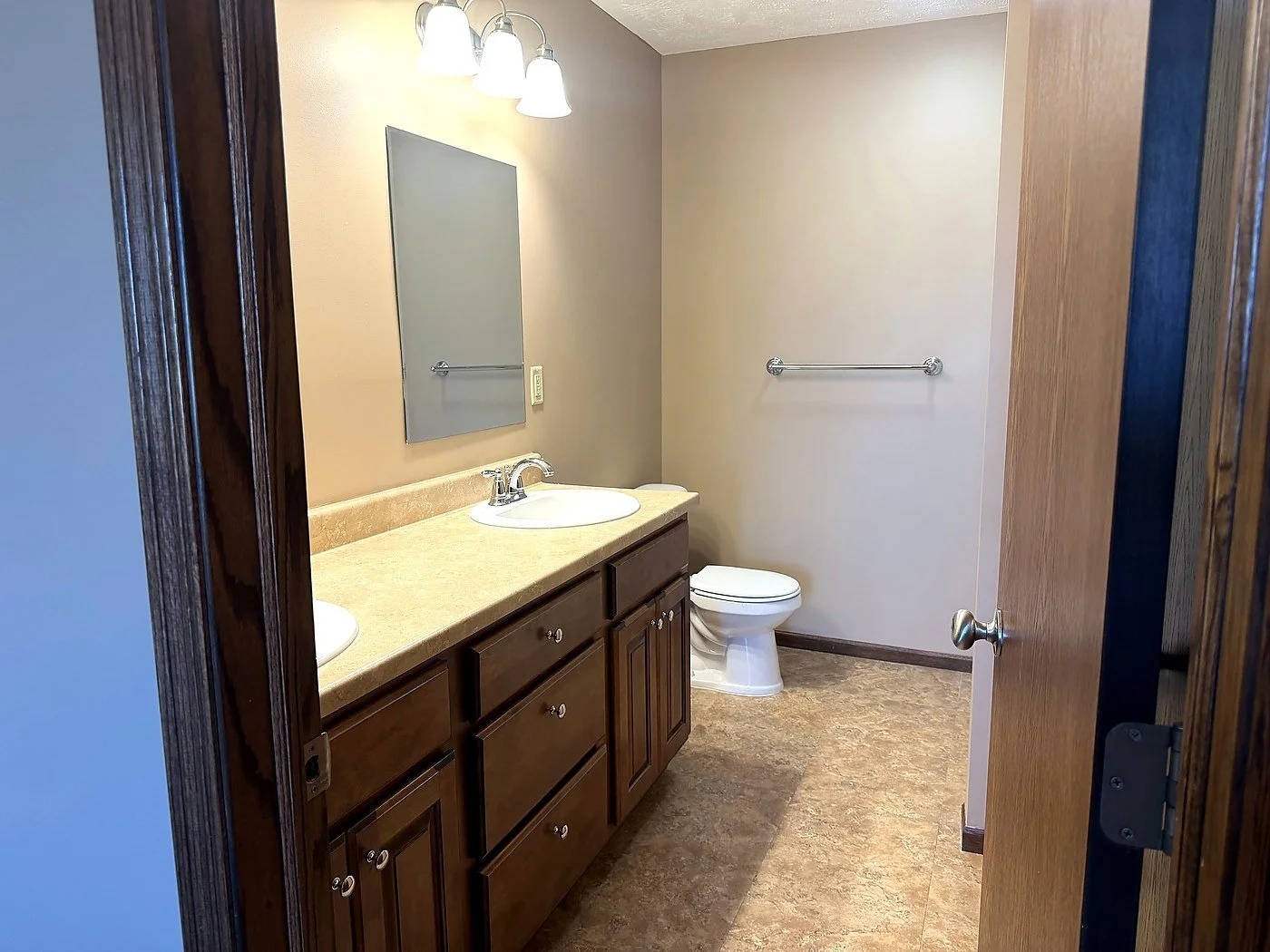 Full bath in the three bedroom layout