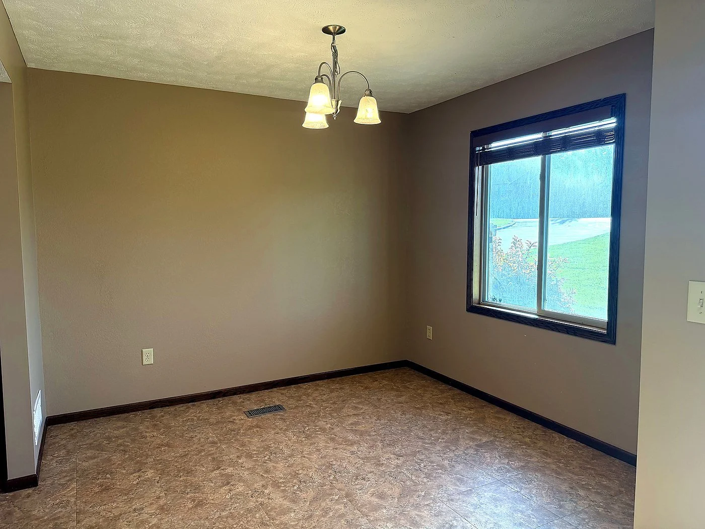 Dining area in the three bedroom layout