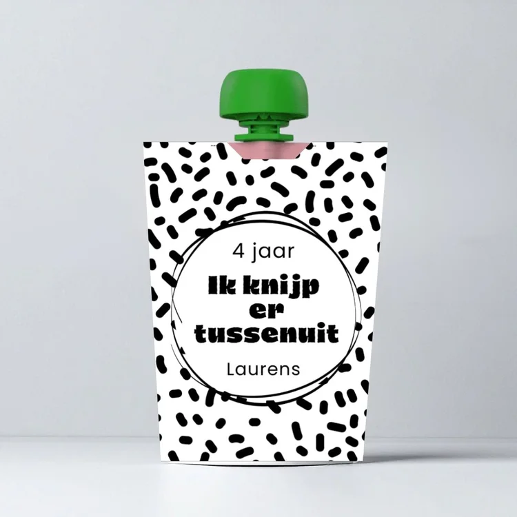 Knijpfruit wikkel Ik knijp er tussenuit