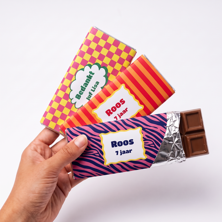 Chocoladewikkel voor de juf of meester, meisjes
