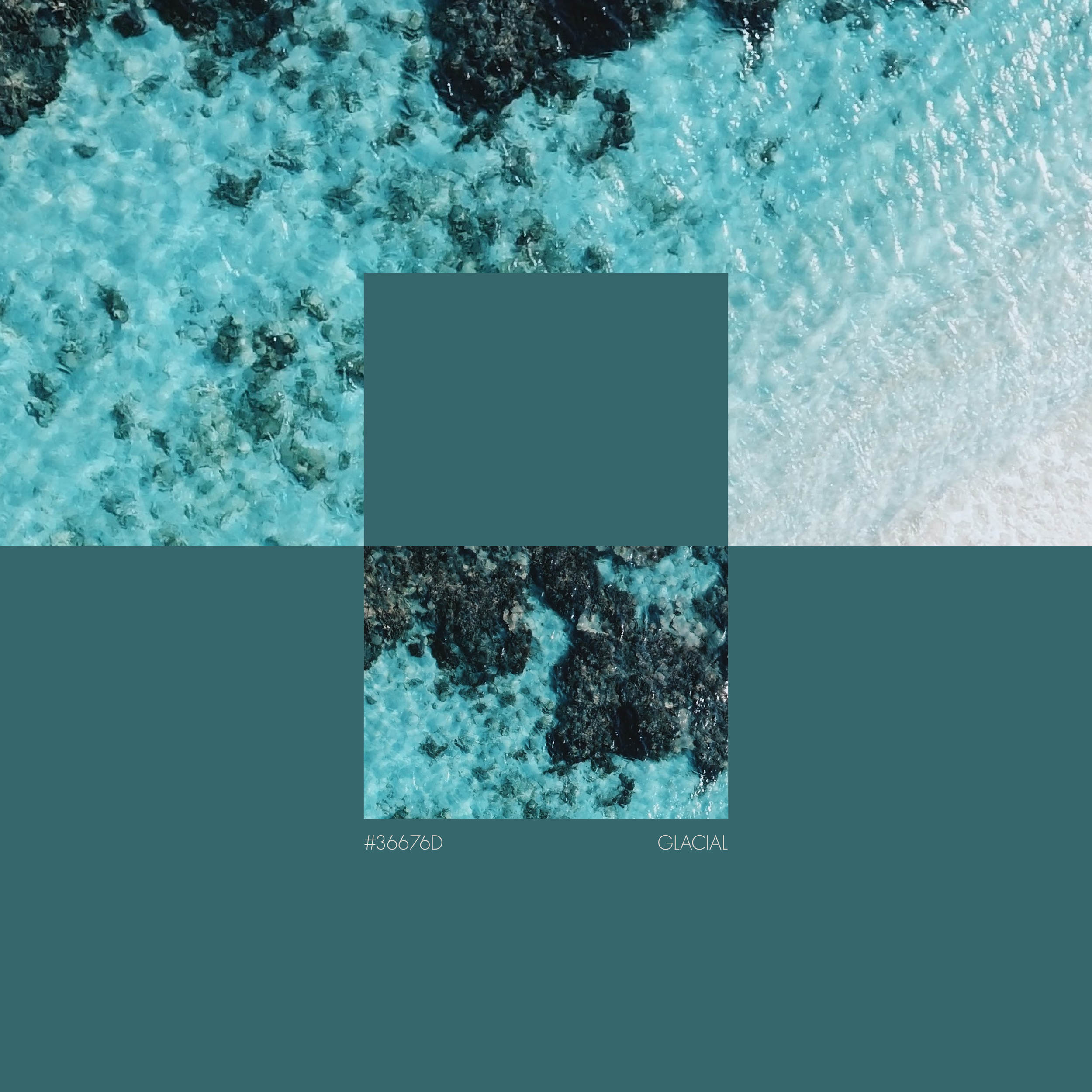 Glacial blue colour palette for BCLR luxury branding of Endurance Limits in aid of GOSH, designed by a luxury design studio.