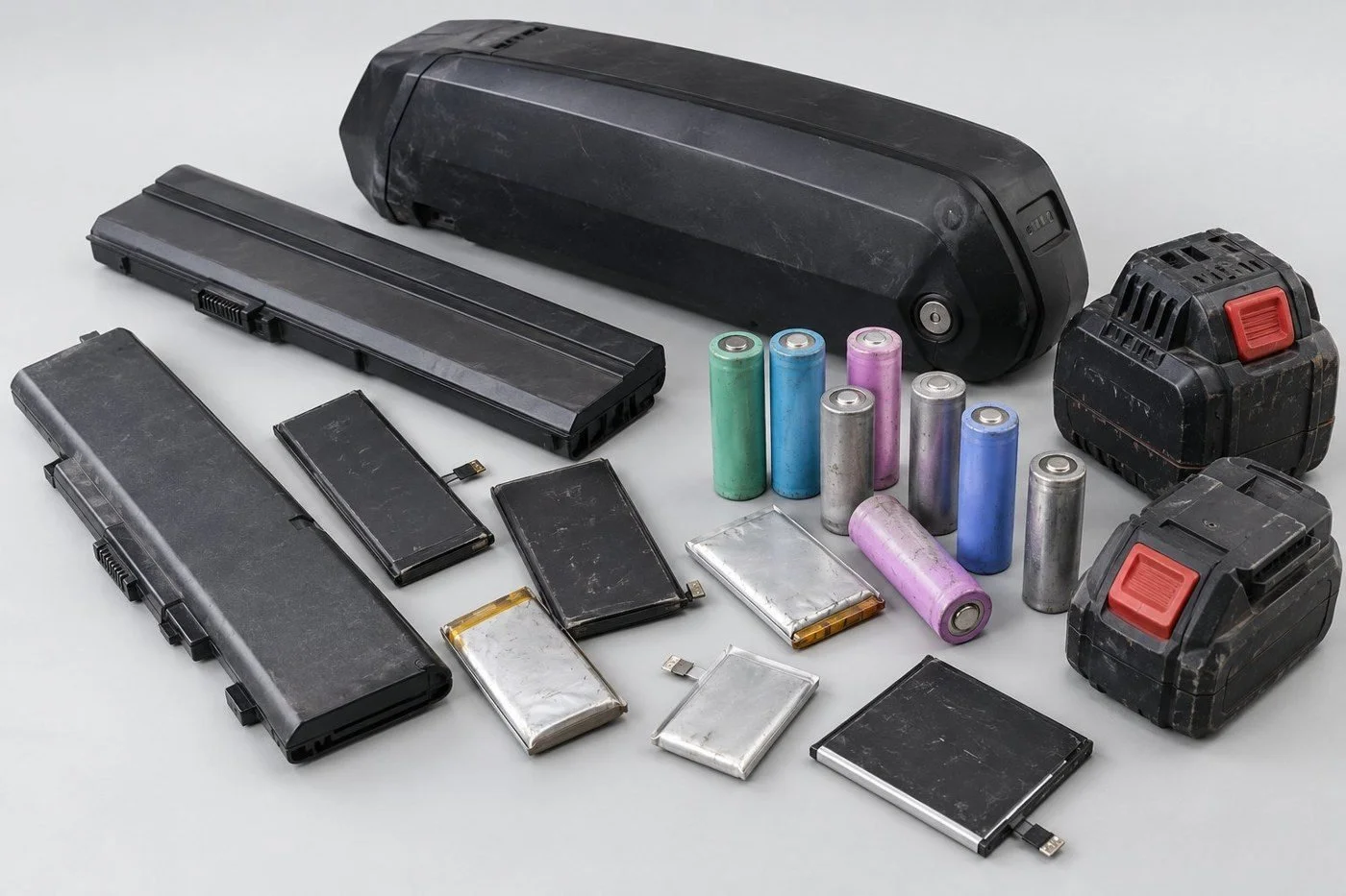 Illustrative view: consumer and portable batteries
