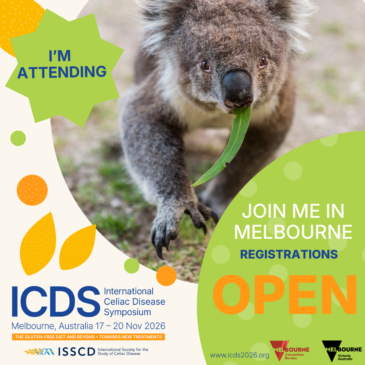 ICDS 2026 I'm Attending — Koala graphic