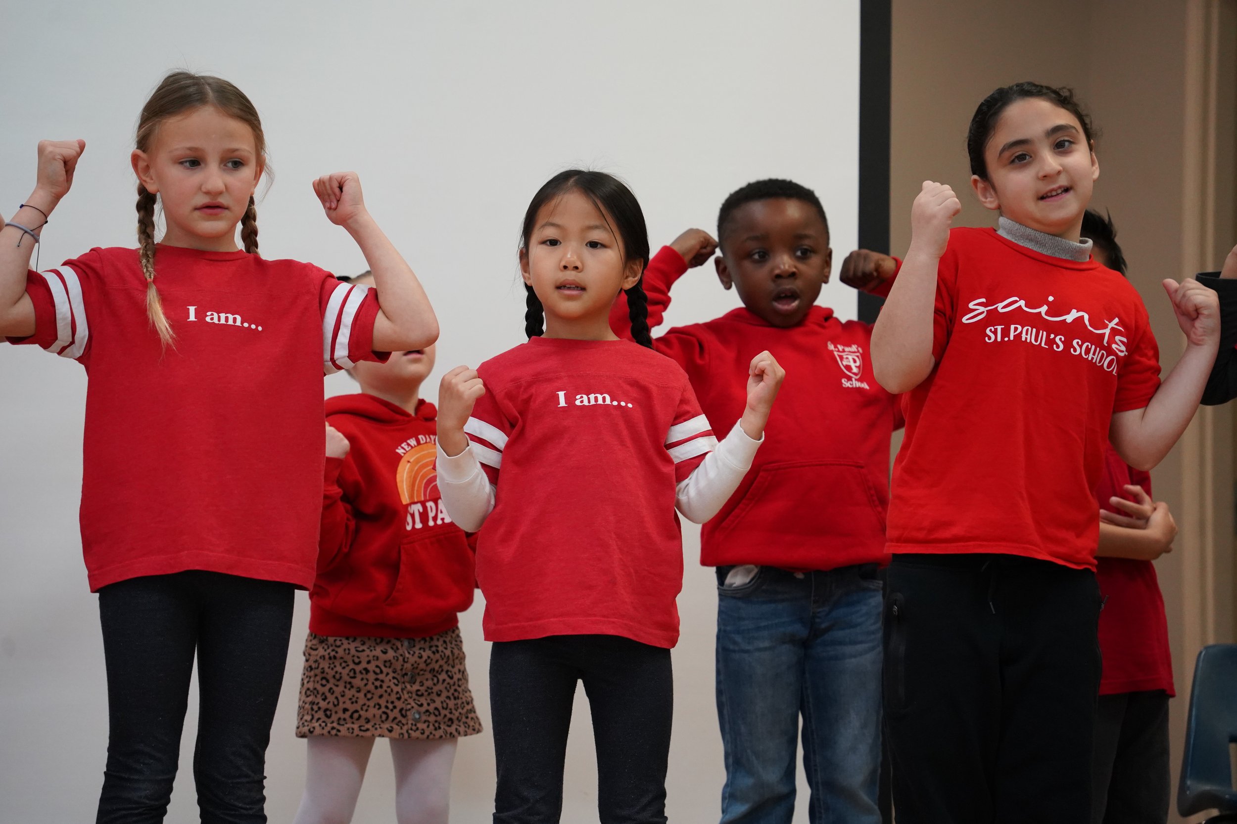 Students learning together at St. Paul's School