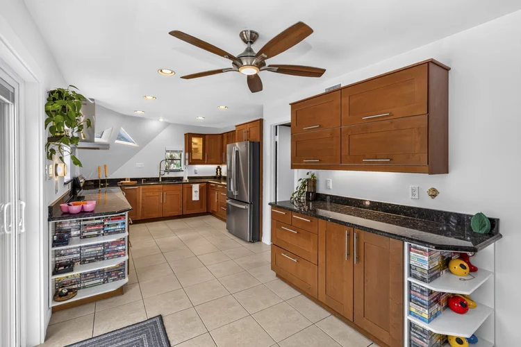 Colorful retro-style kitchen interior