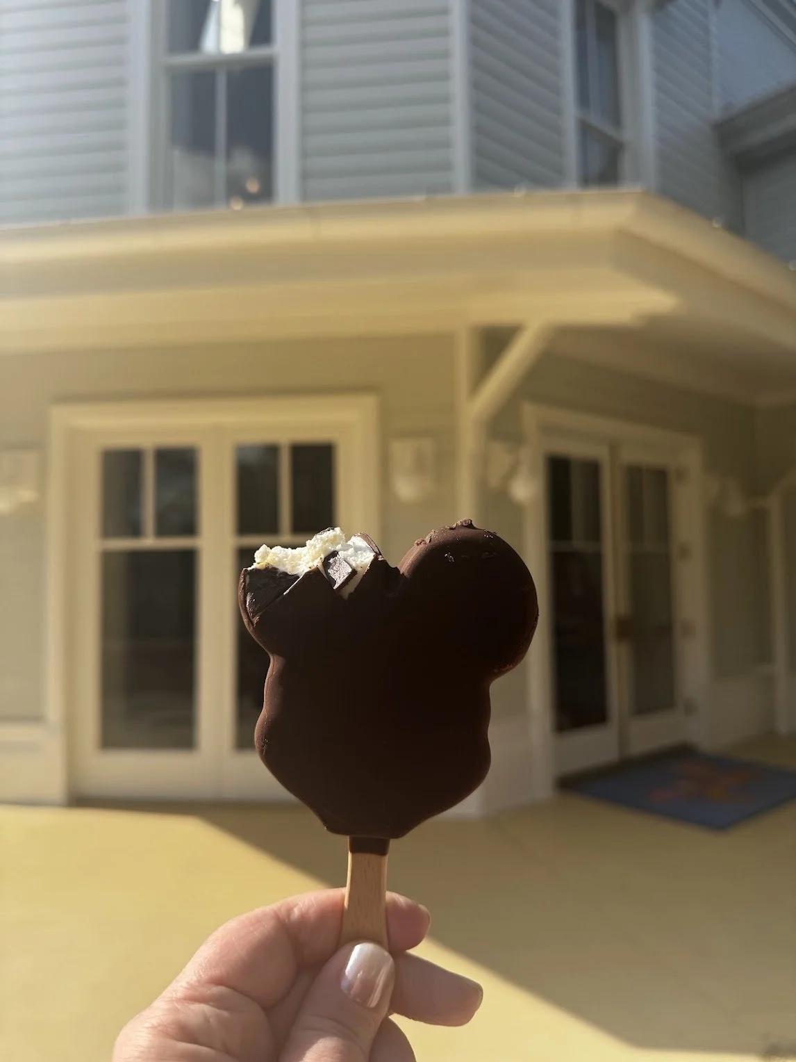 Mickey-shaped ice cream bar at Disney's Yacht Club Resort