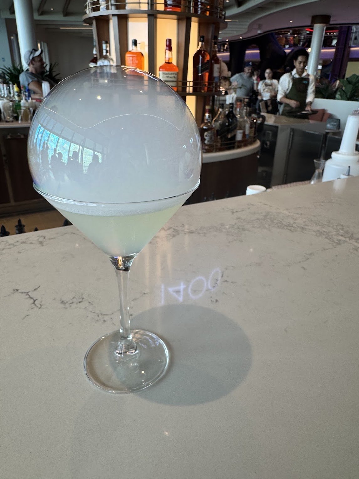 Cocktail at a cruise ship bar
