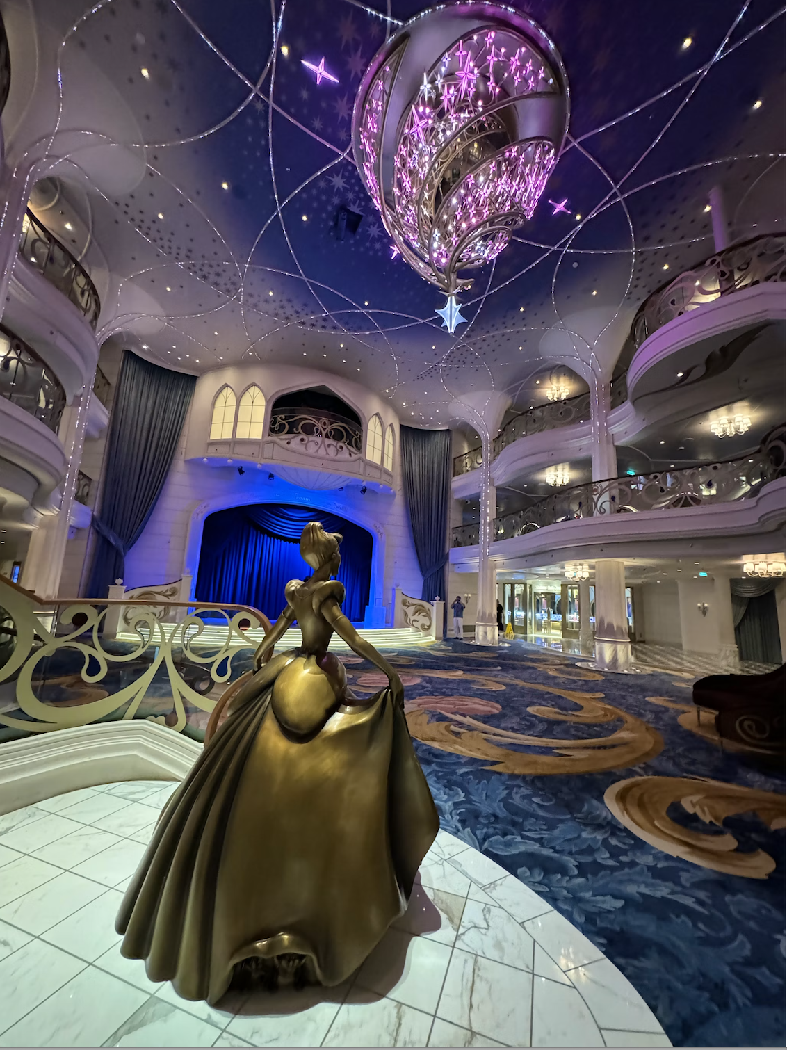 Grand Hall aboard the Disney Wish