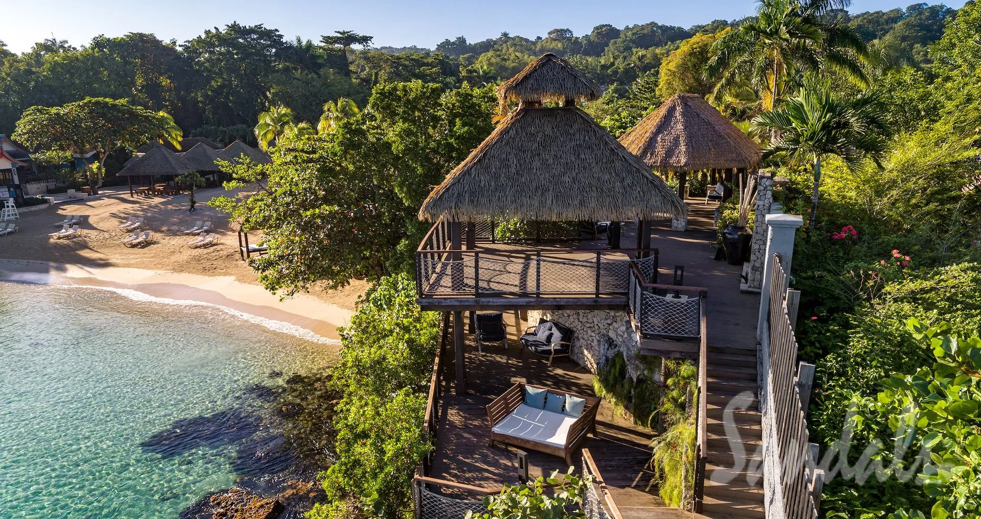 Luxury all-inclusive resort setting