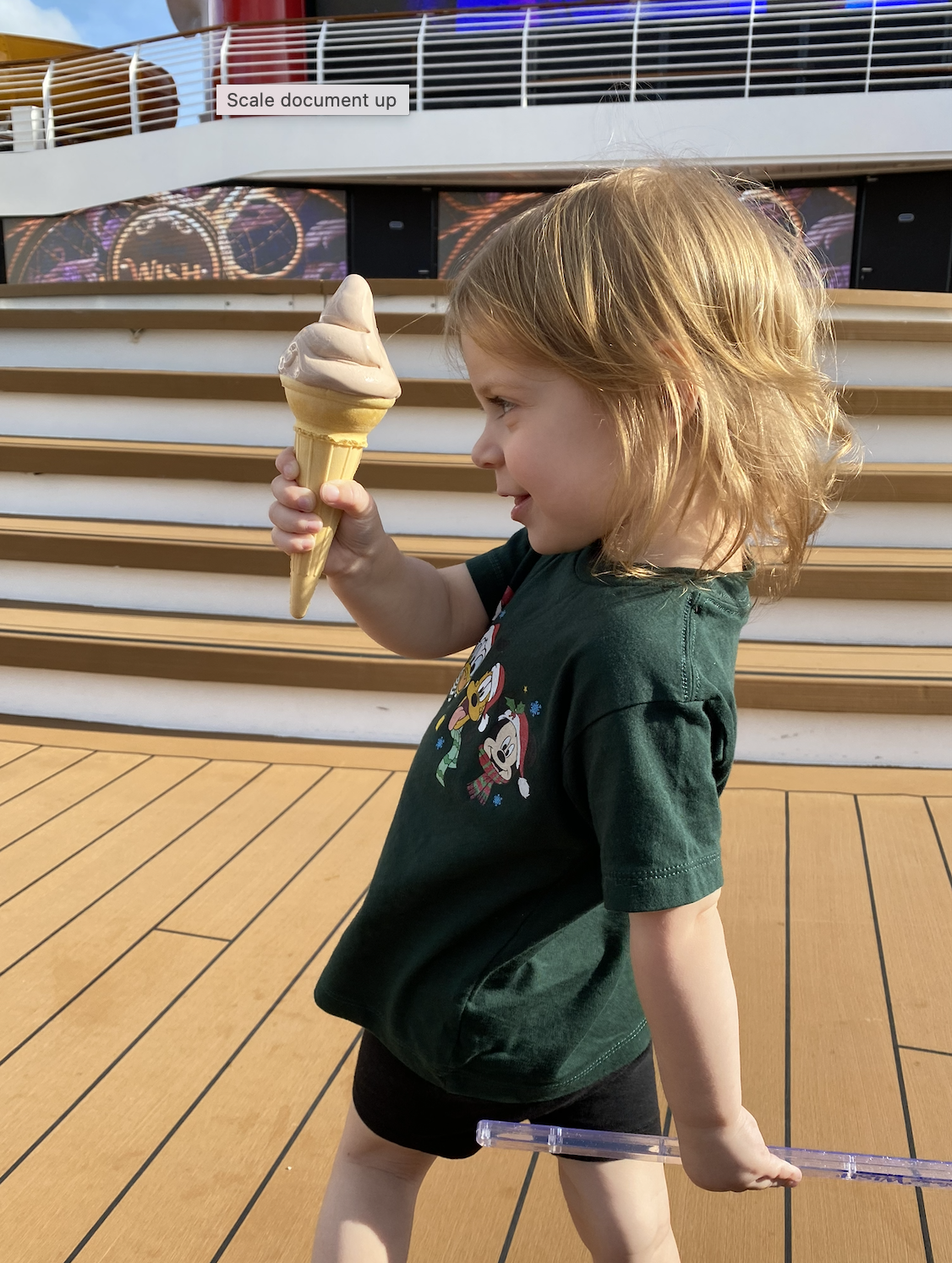 Disney Cruise Line soft serve ice cream onboard