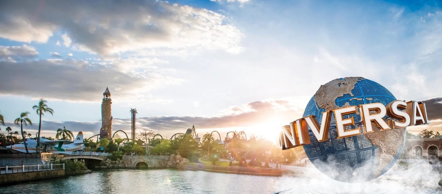 Universal Orlando theme park entrance and attractions