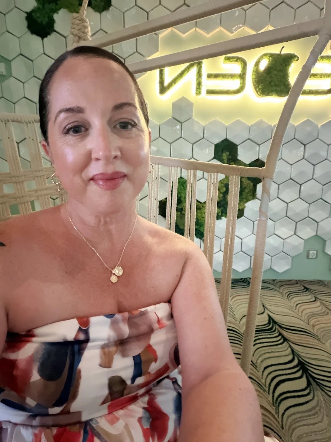 Celeste traveling and researching vacations for her clients
