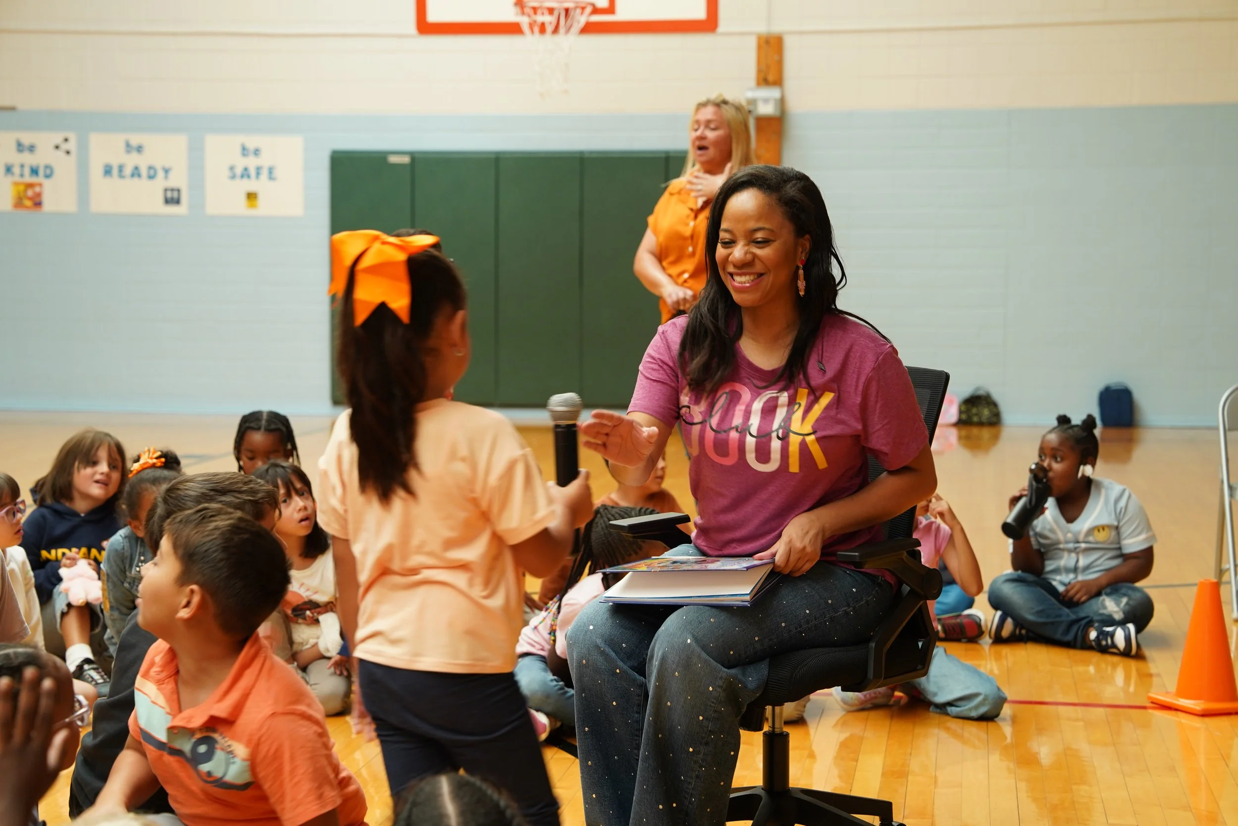 Children participating in a Data Detective experience