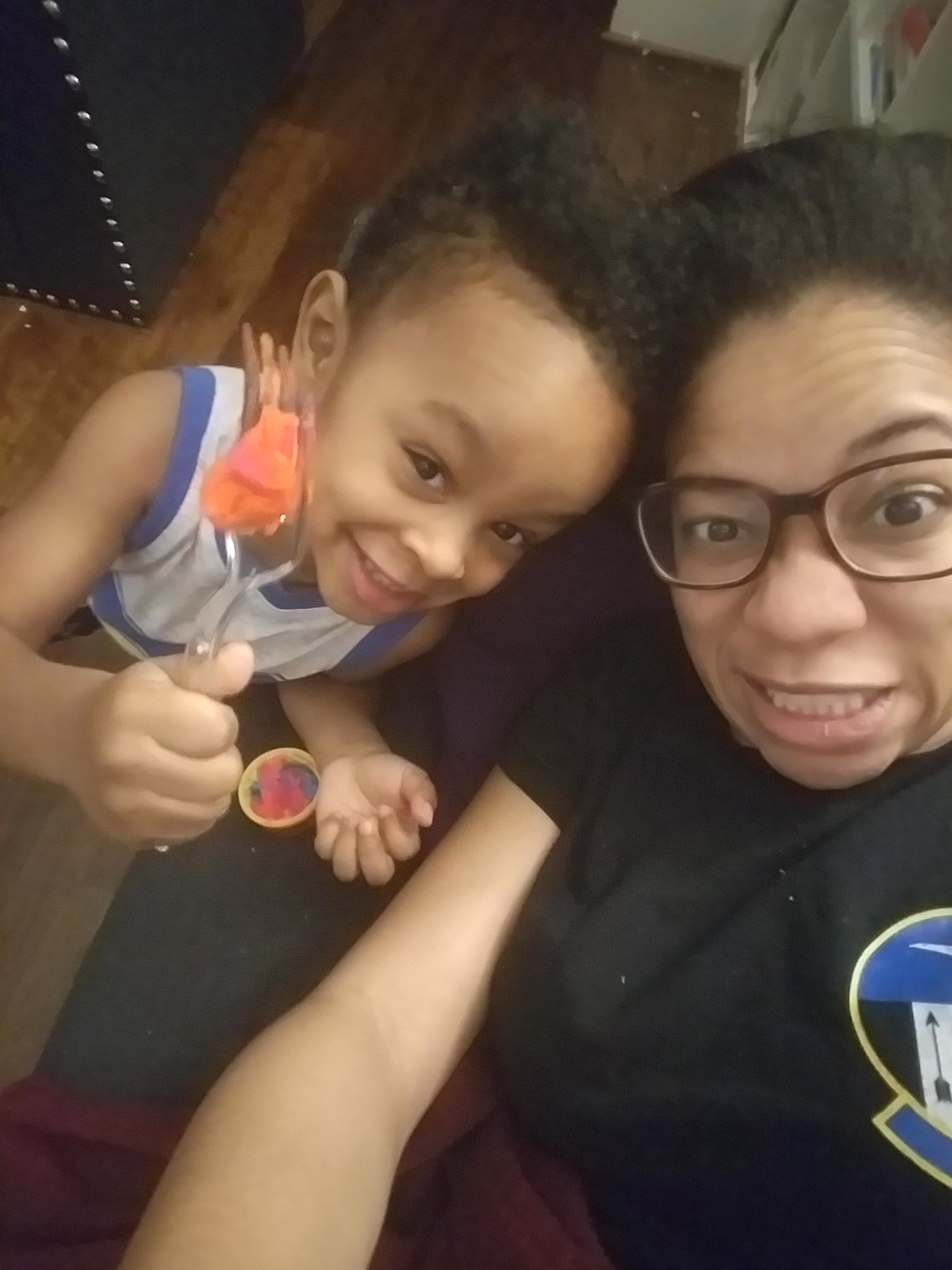Chandra and William during the pandemic