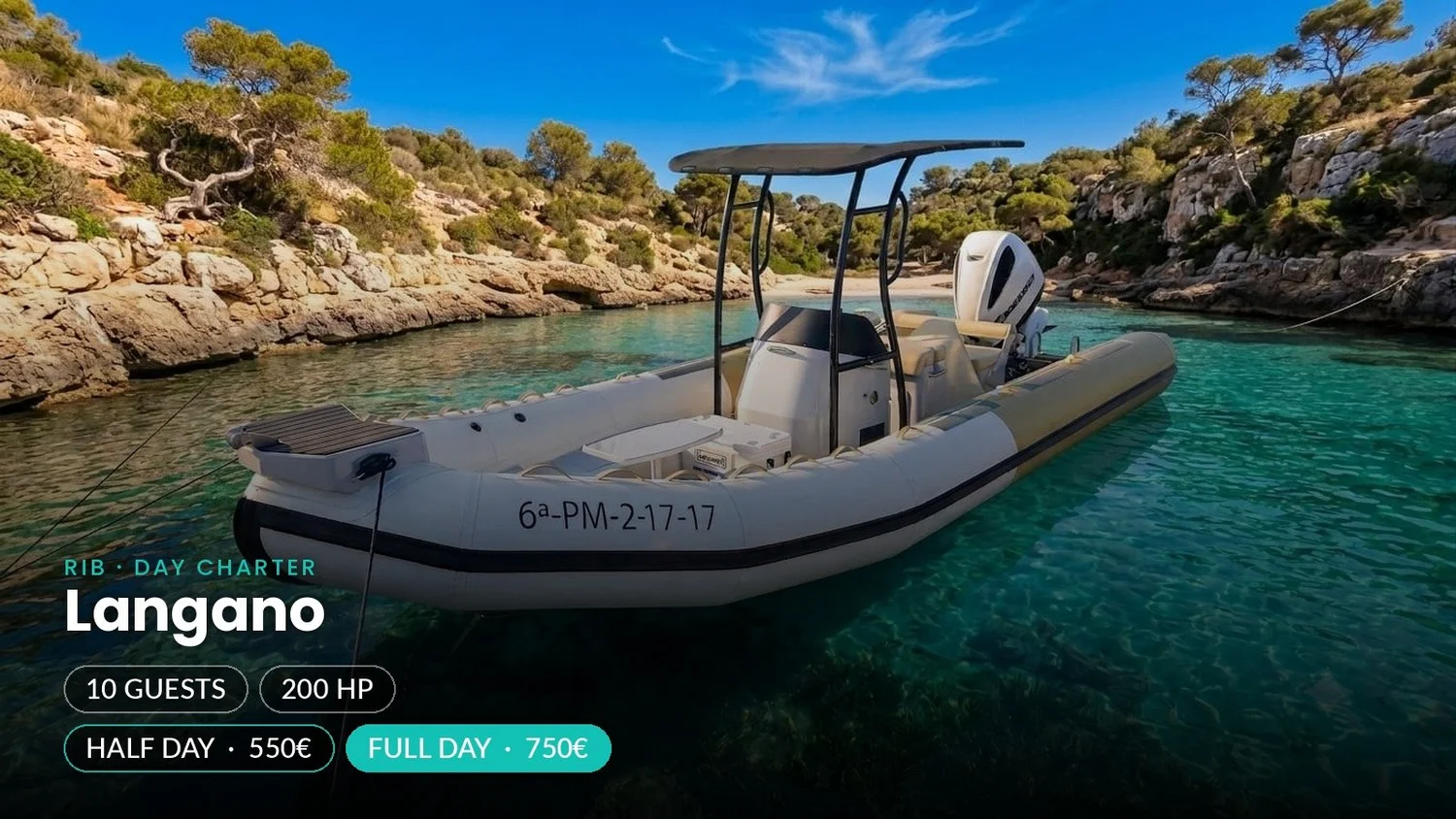 Langano boat rental Mallorca
