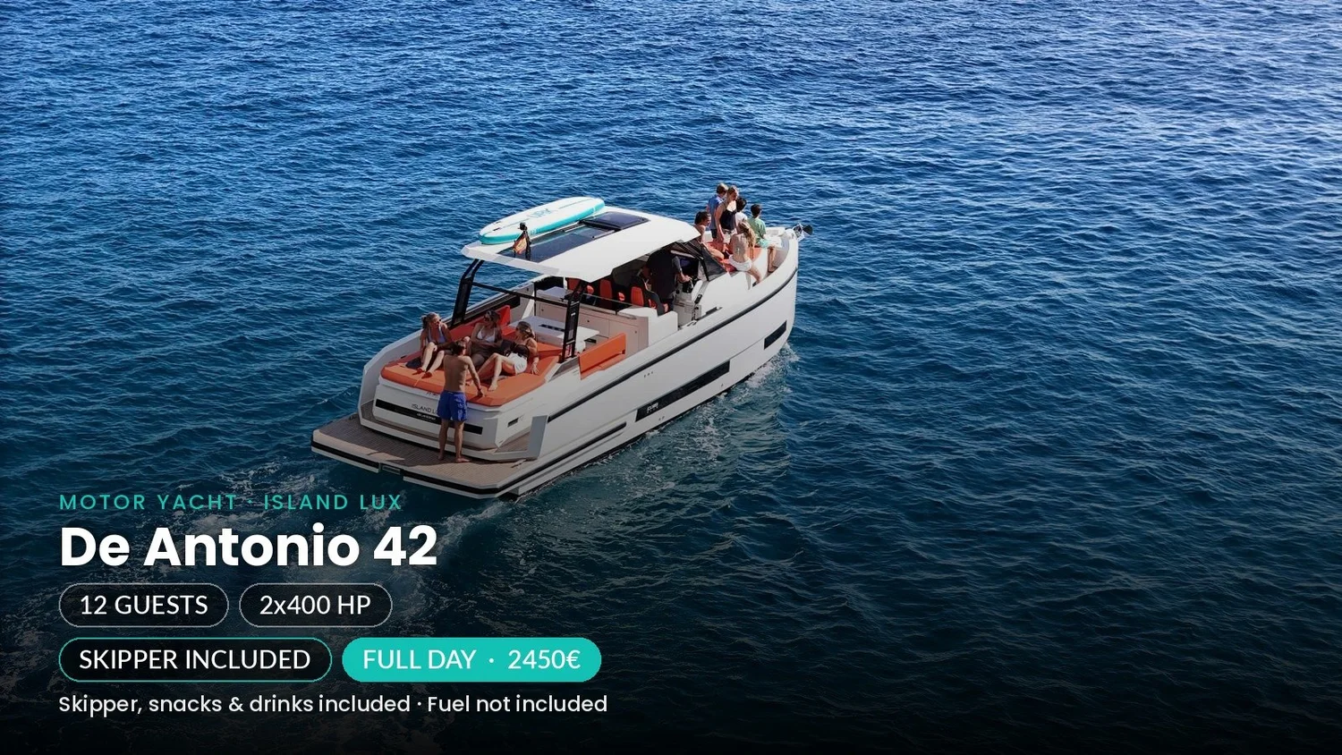 De Antonio 42 boat rental Mallorca