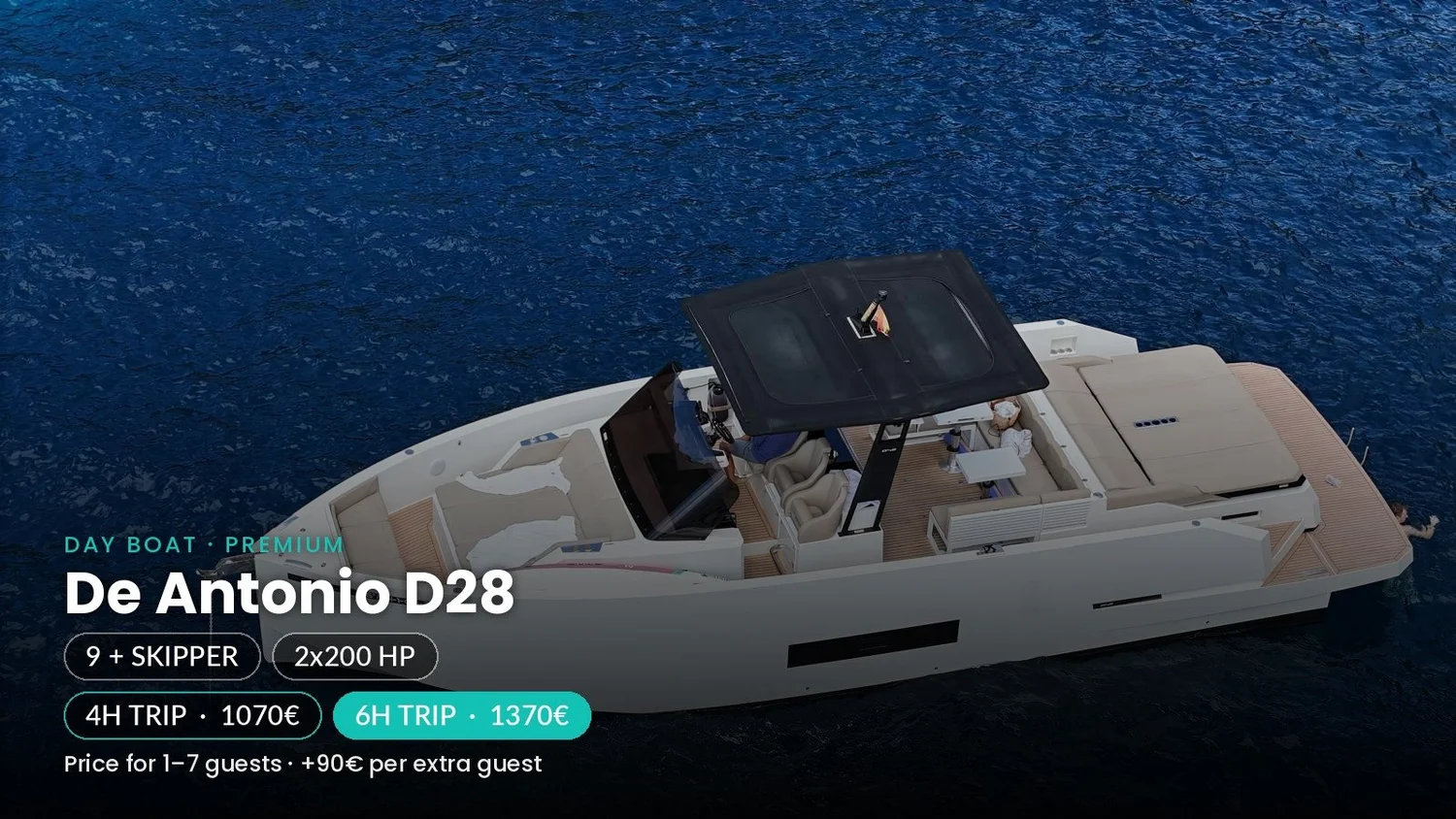 De Antonio D28 boat rental Mallorca