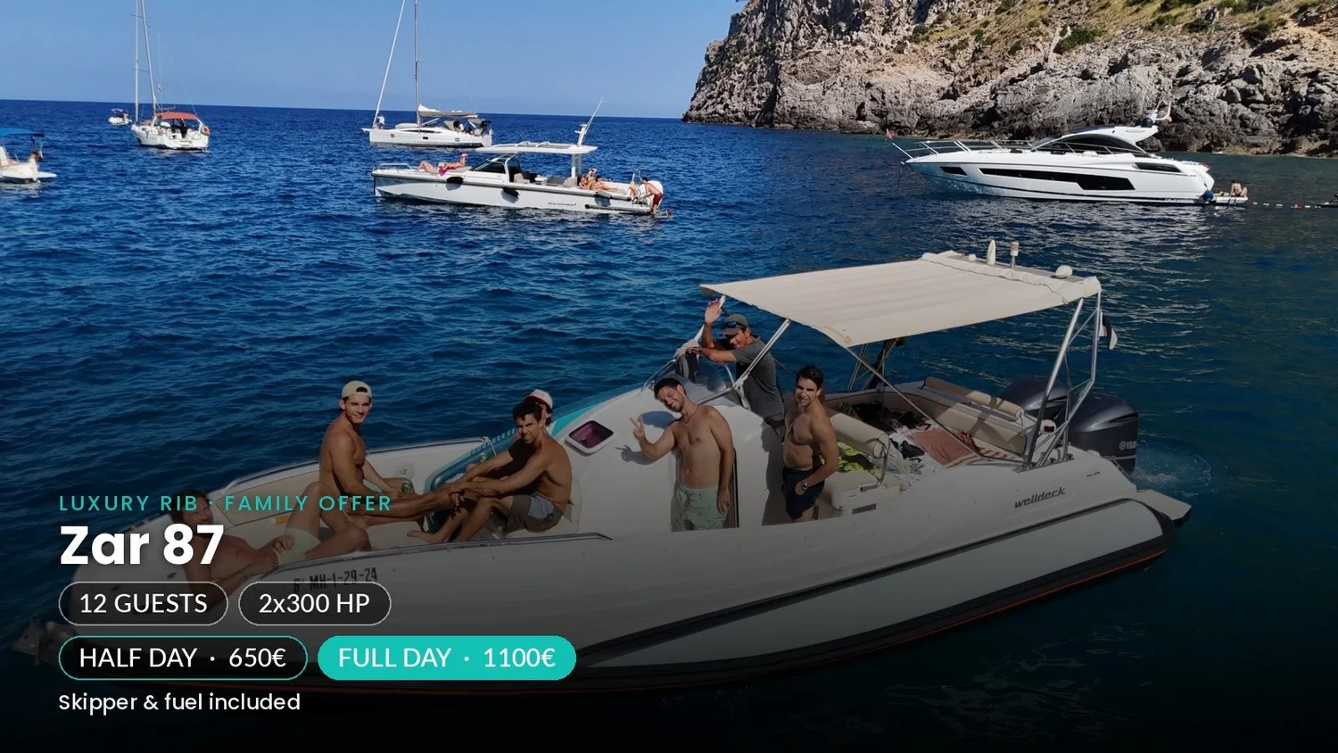 Zar 87 boat rental Mallorca