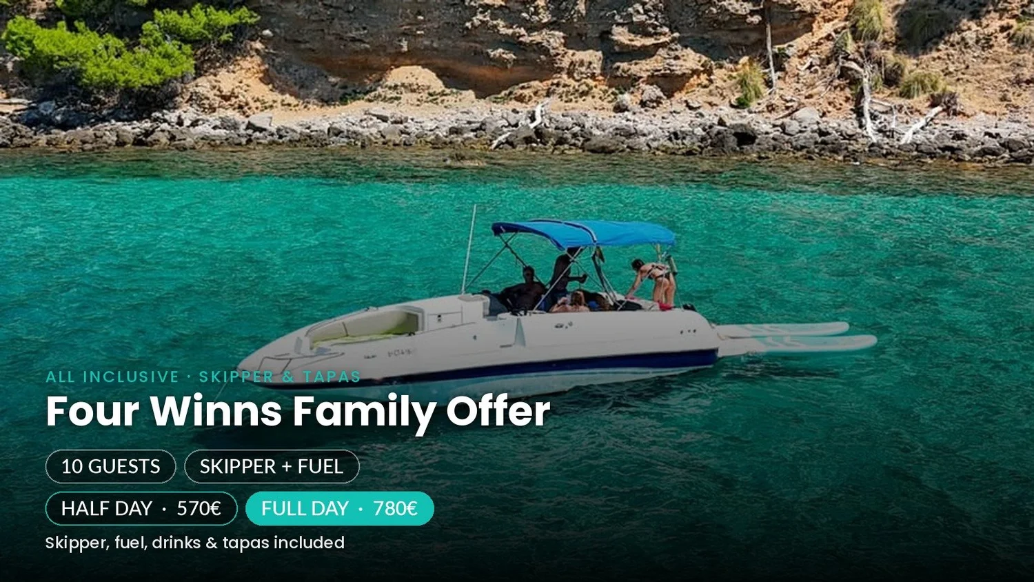 Four Winns Family Offer boat rental Mallorca