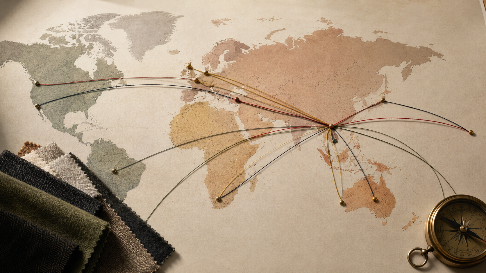 Map showing Vietnam's free trade agreement connections to markets across Europe, Asia Pacific, and the Middle East
