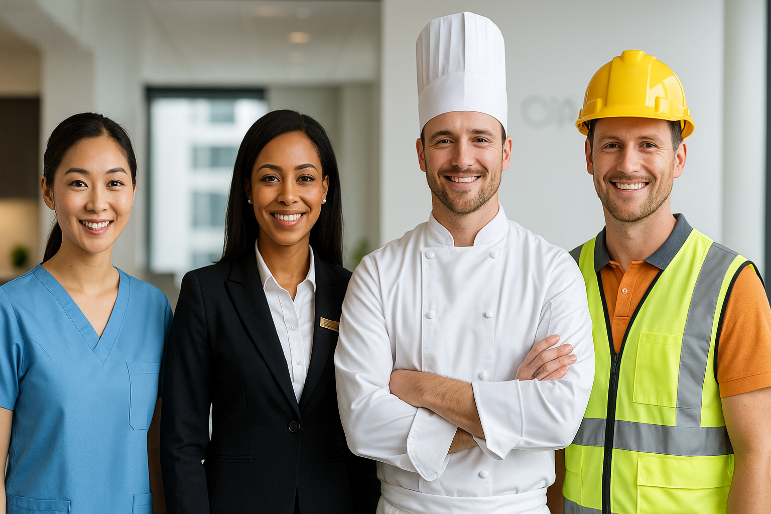 Custom uniforms for healthcare, hospitality, and more by Pham Fashion House