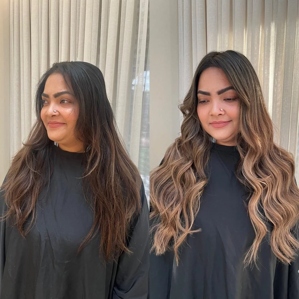 Before and after keratin bond extensions by Maree Alexis