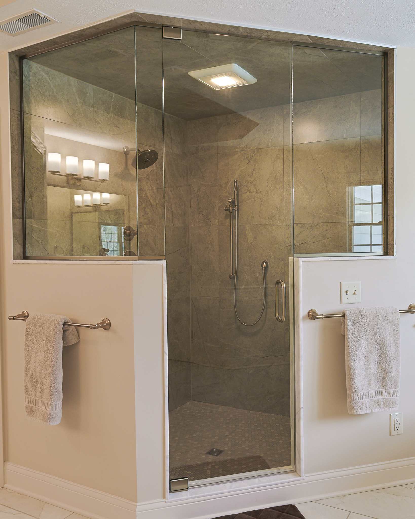 After: finished bathroom remodel by ISI Construction in Indianapolis