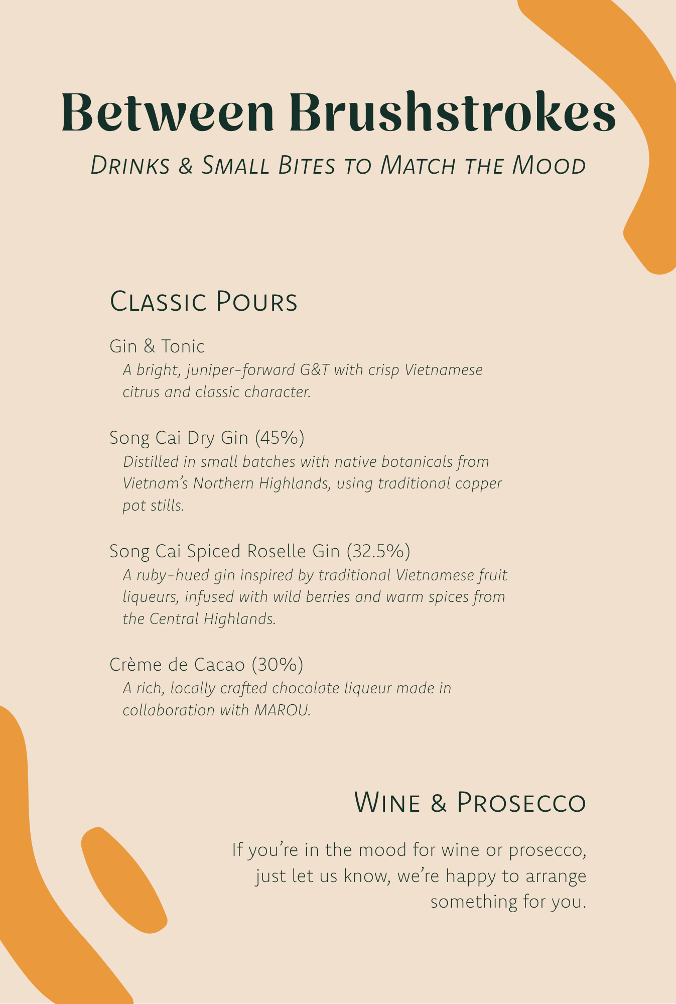 Drinks Menu Page 3