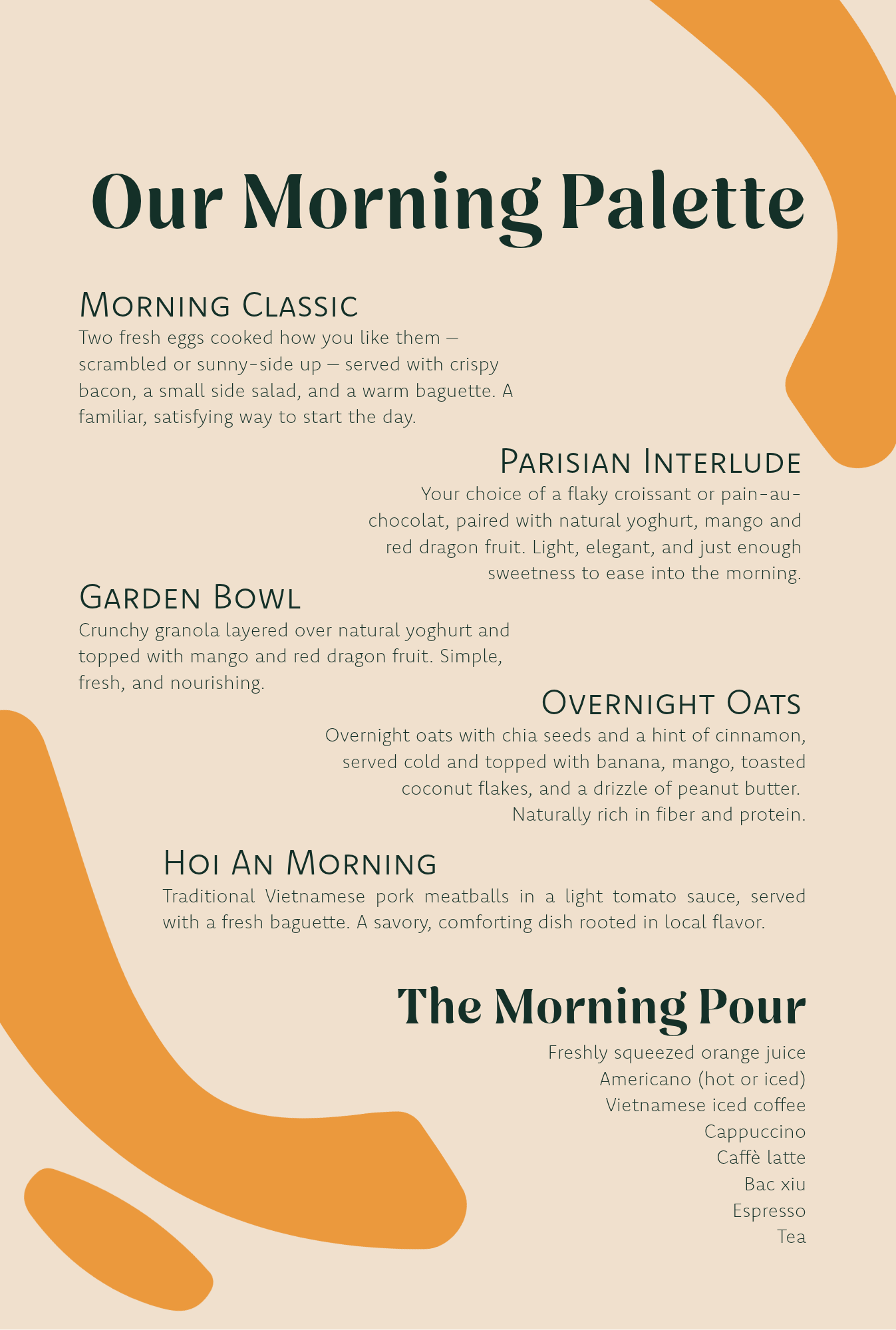 Breakfast Menu