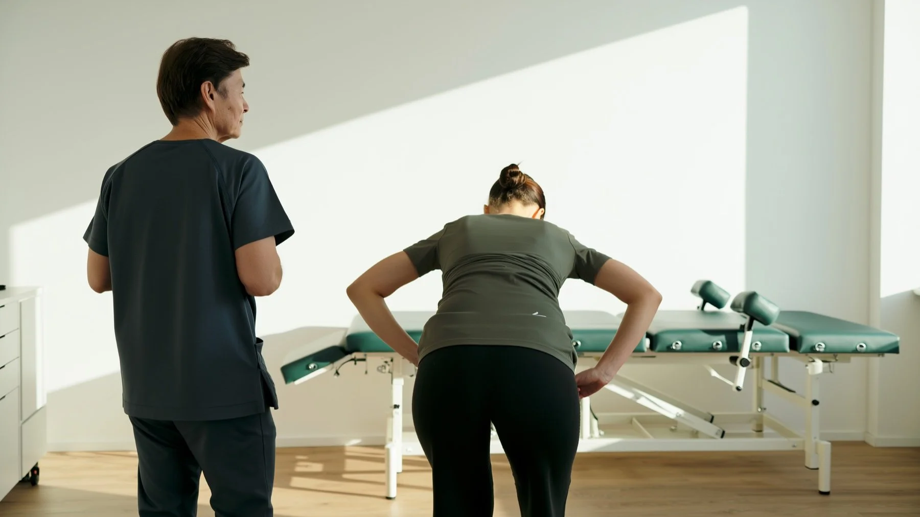 Movement assessment during a first visit at ATRIUM Acupuncture, Scottsdale