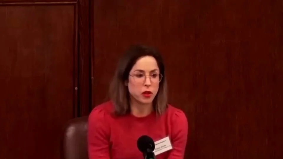 Elana Zeide speaking on a panel at Silicon Flatirons