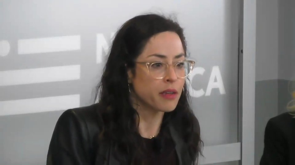 Elana Zeide speaking on a panel at New America