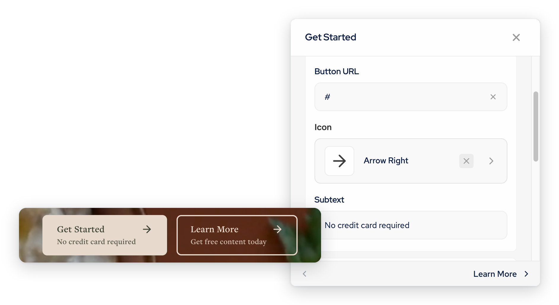 Button+ block