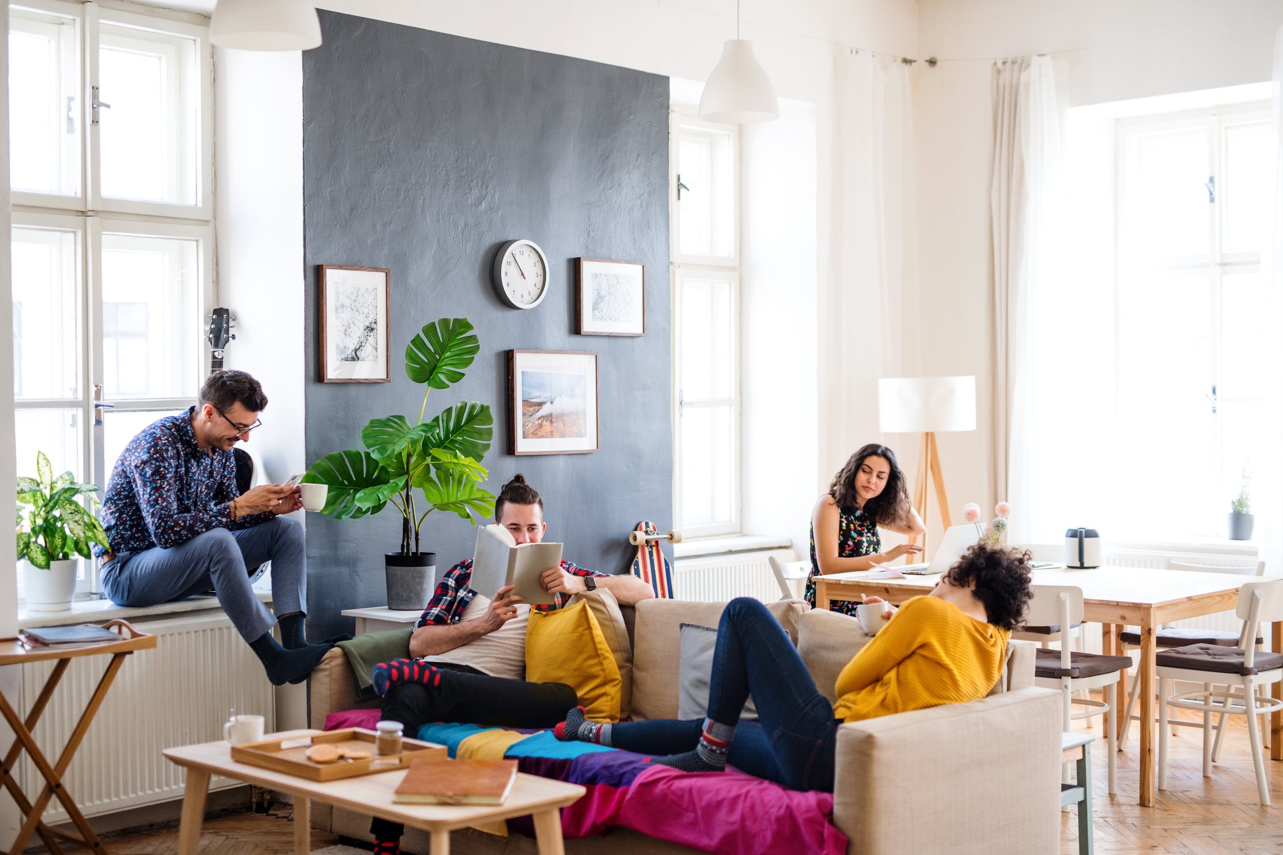 Students in purpose-built student accommodation