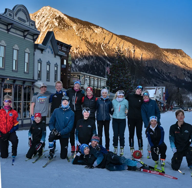 cb nordic comp team on elk ave before alley loop