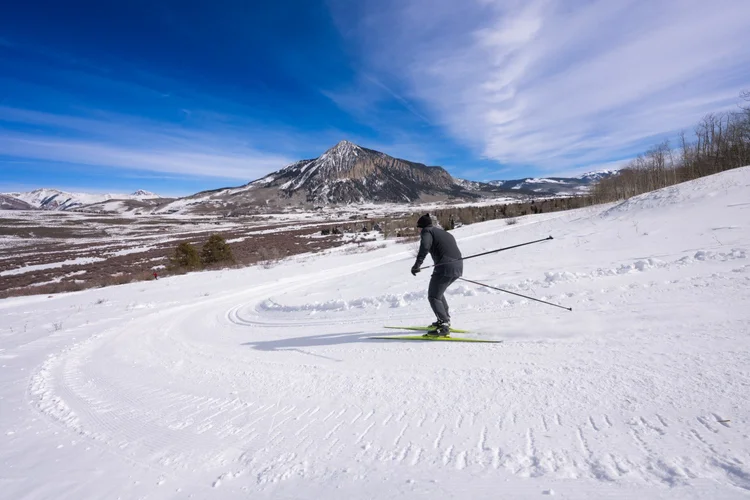 skier on red lady loops