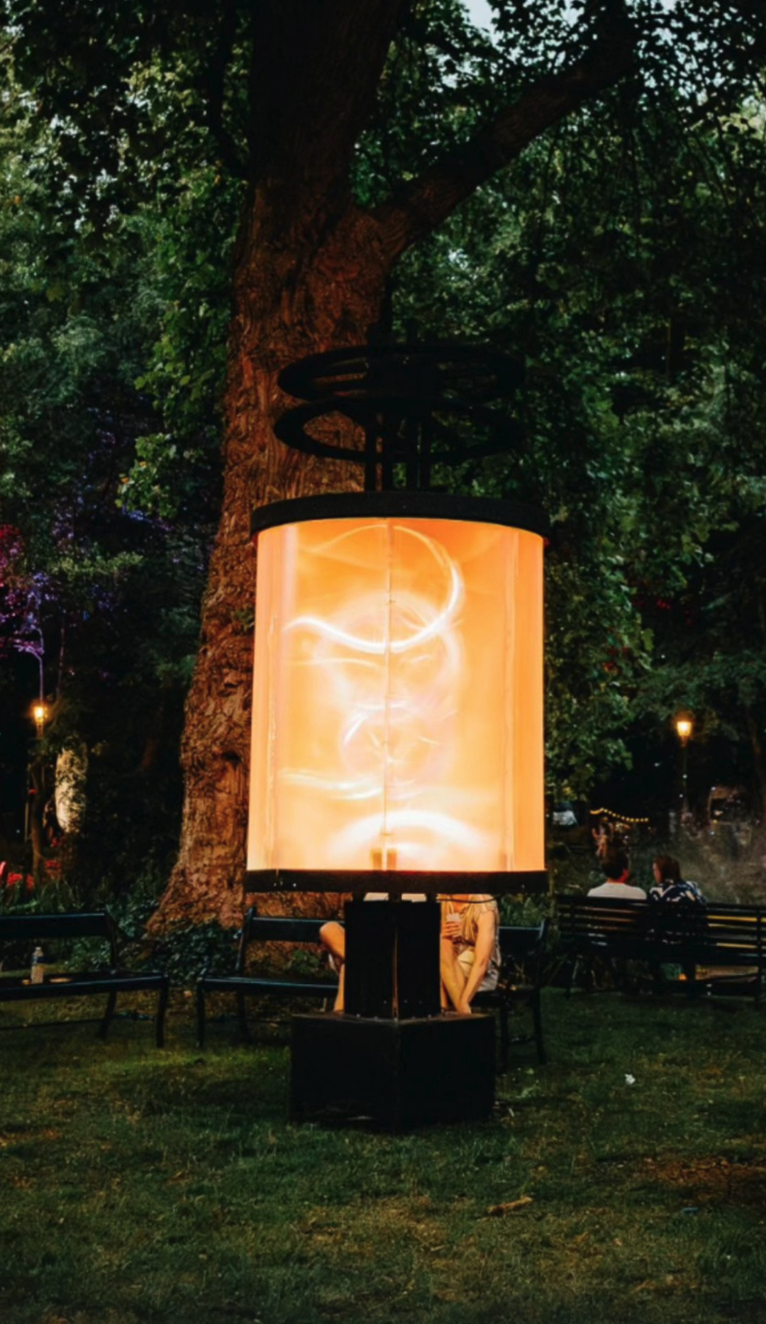 Nebula — full view of the light sculpture