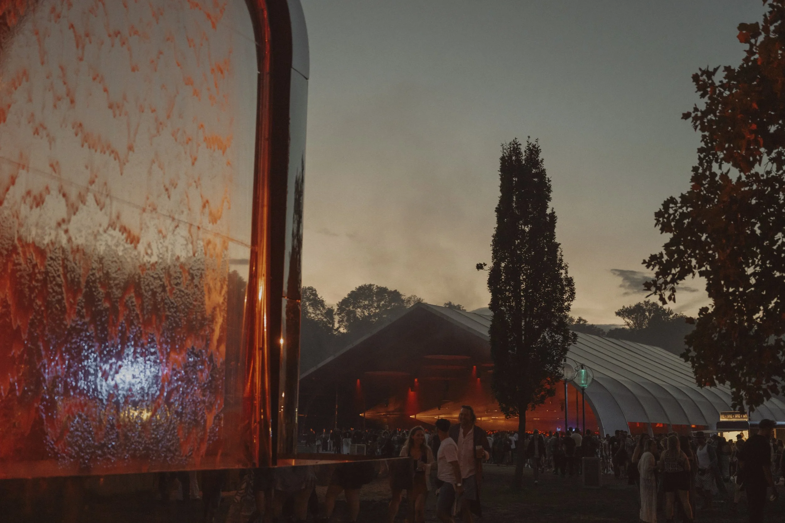 Orange Watergate at sunset, Voodoo Village 2024