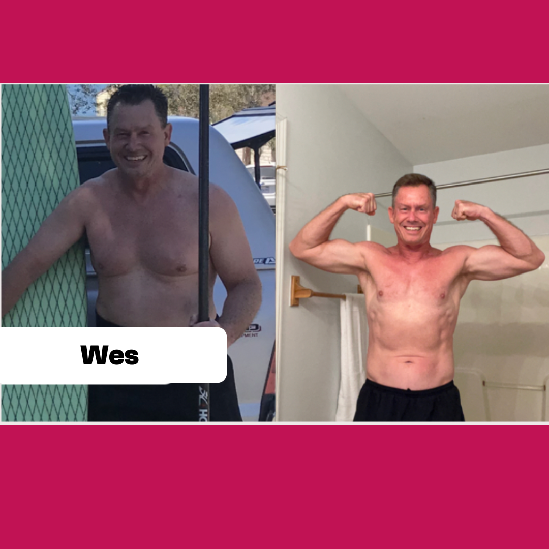 Wes before and after