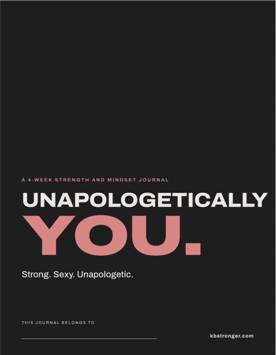 The Unapologetically YOU journal cover