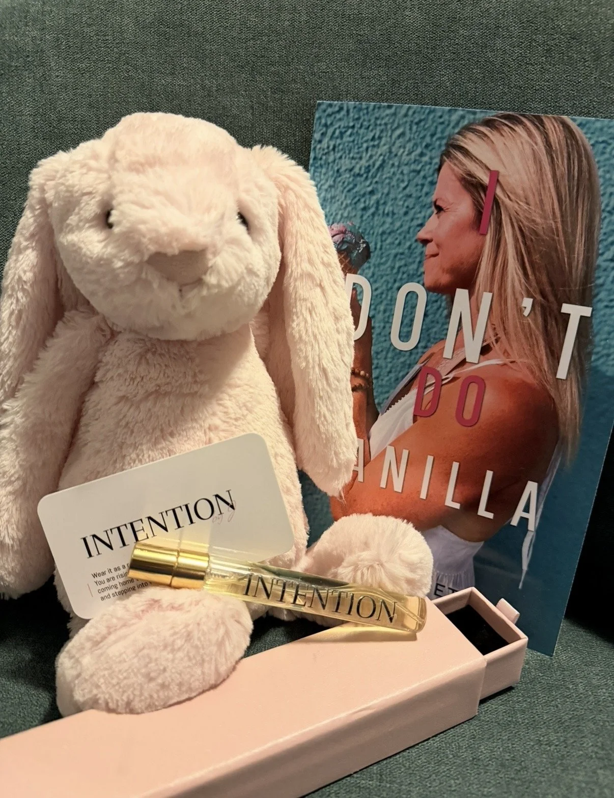 The Full Story Bundle — INTENTION by J, I Don't Do Vanilla, and Jellycat bunny