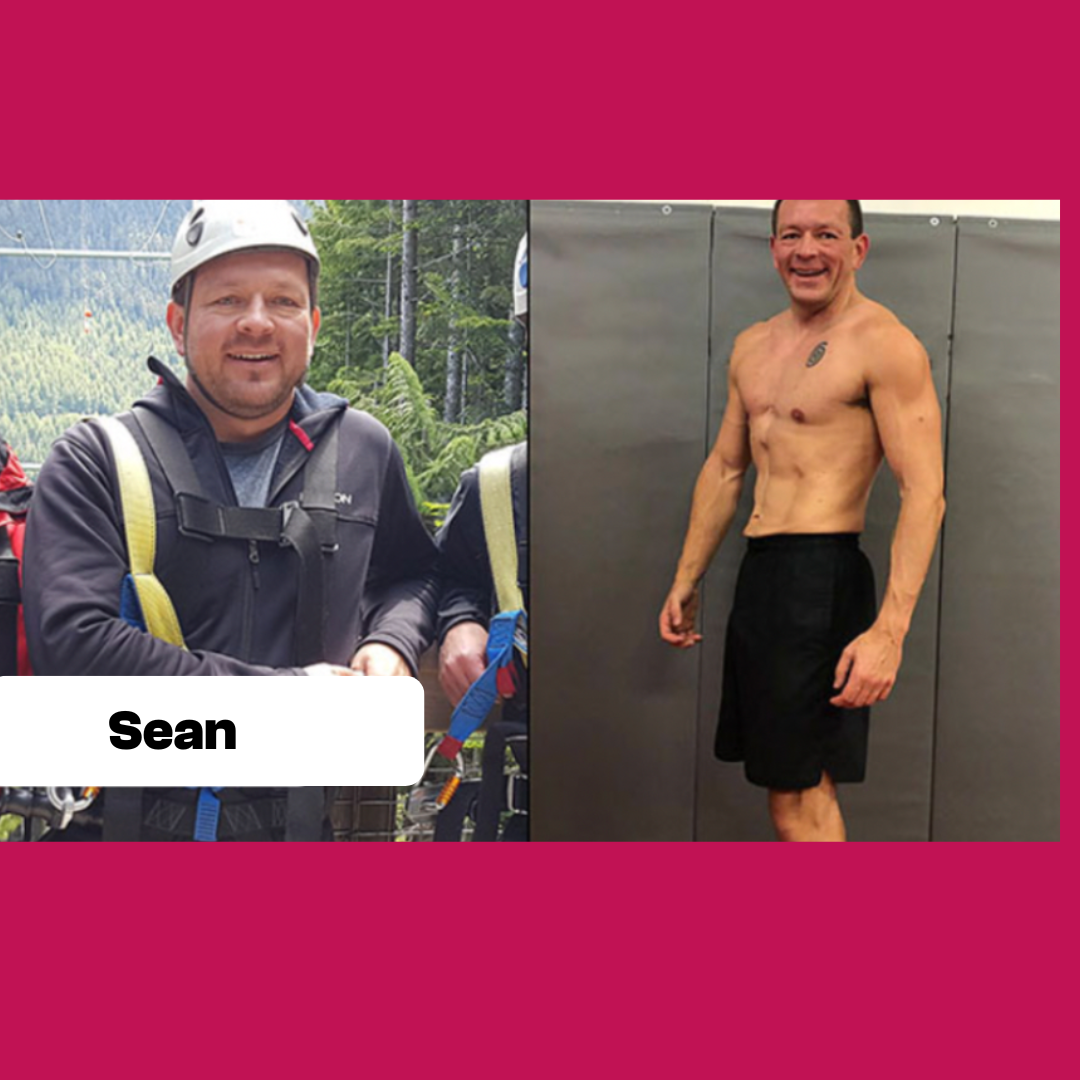 Sean before and after